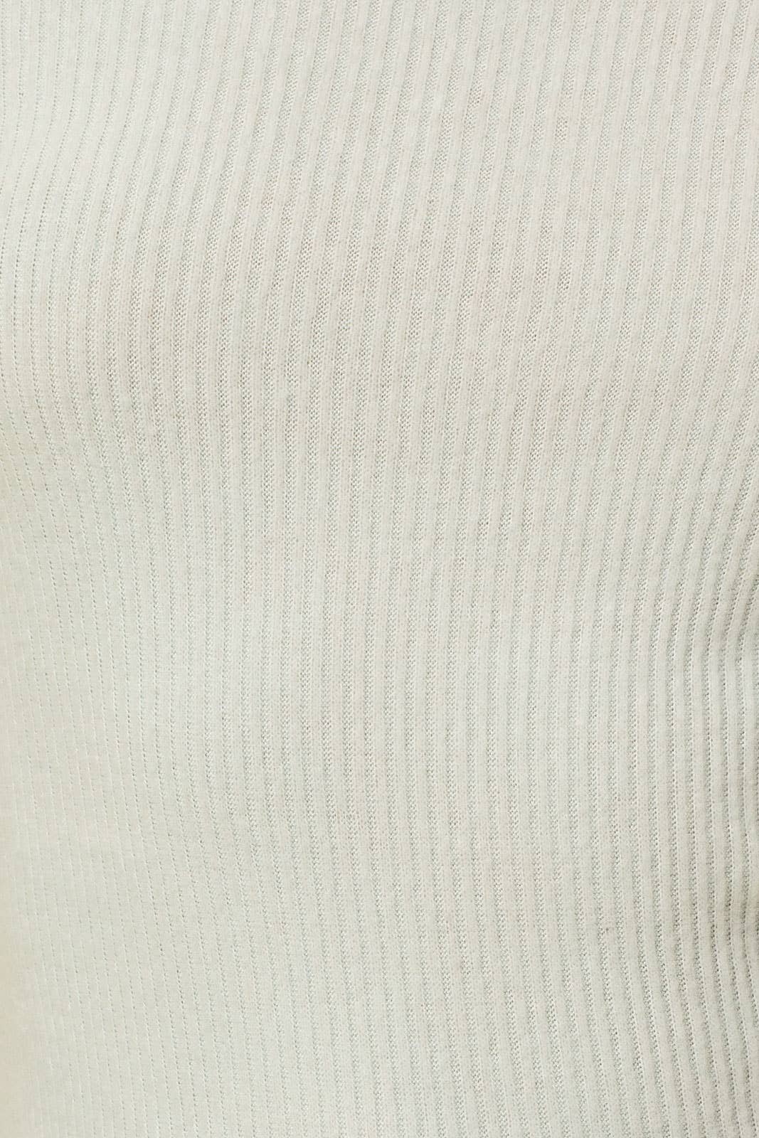 Long Sleeve Lettuce Hem Mock Neck Top