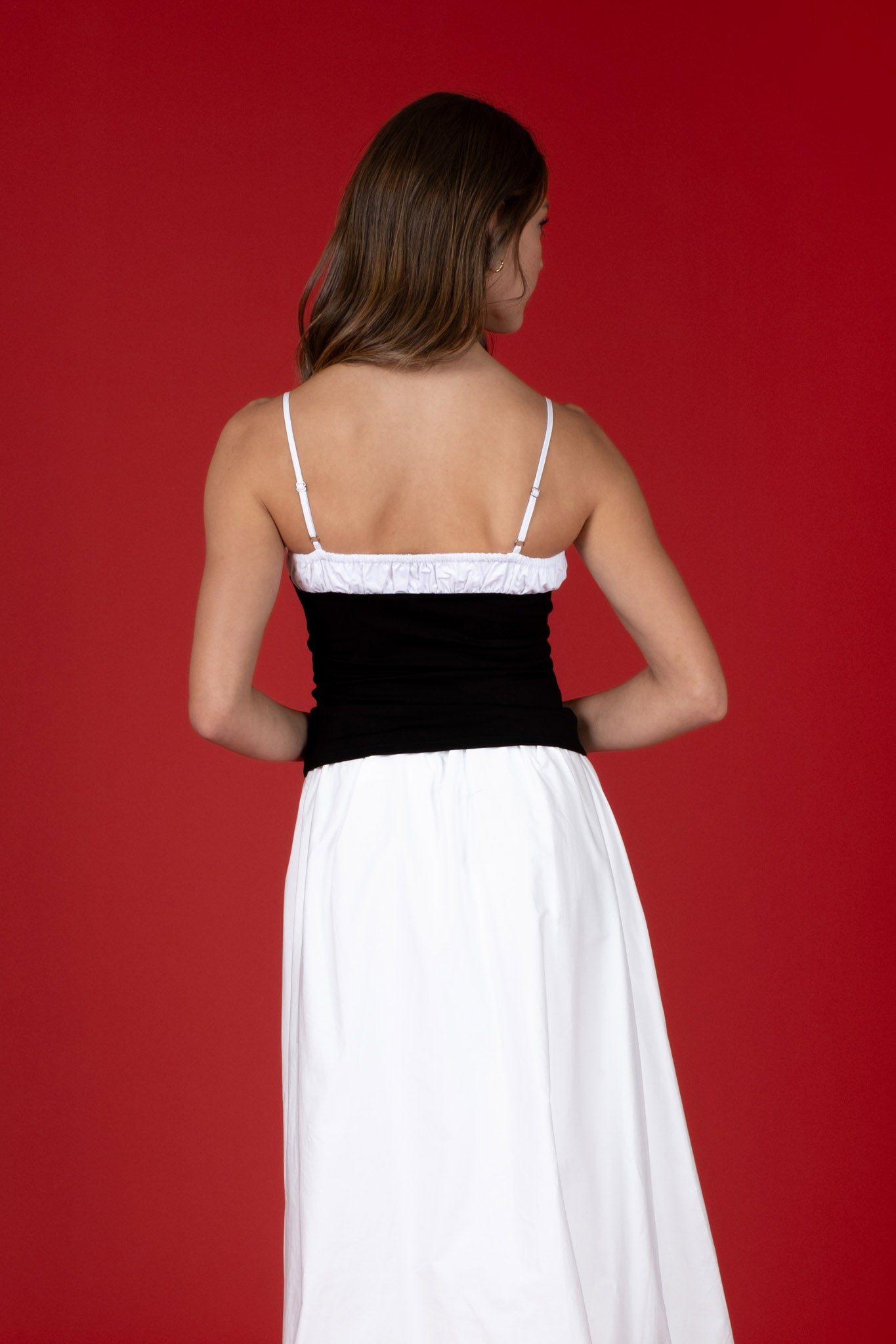 Noir Belle Ruffle Top