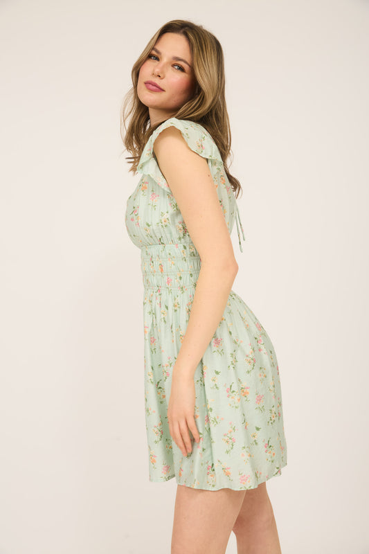 Garden Breeze Smocked Dress