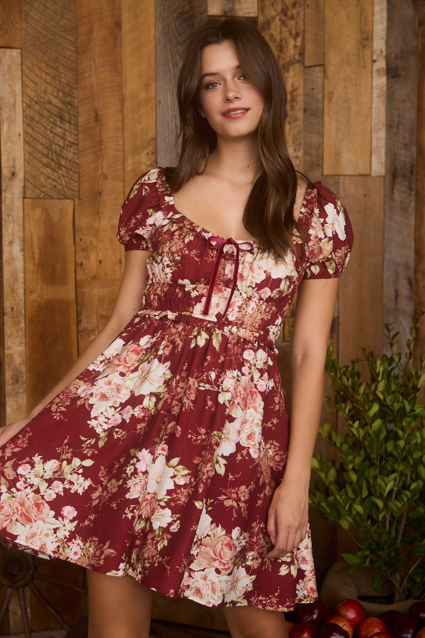 Heirloom Rose Mini Dress